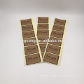 custom self adhesive kraft paper label sticker printing for packing